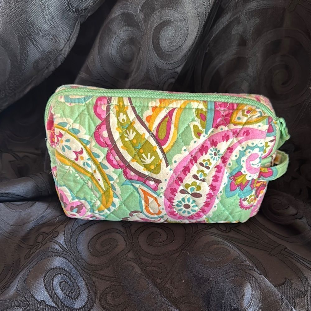 Vera Bradley Paisley Cosmetic Bag - Green